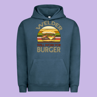 Welder Wıll Work For Burger Urban Hoodie Designed By Bettercallsaul