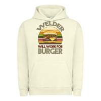 Pigment Pistachio Welder Wıll Work For Burger Urban Hoodie - Bettercallsaul