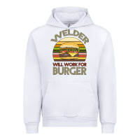 White Welder Wıll Work For Burger Urban Hoodie - Bettercallsaul
