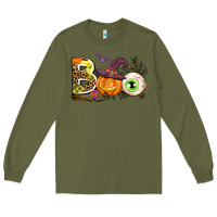 Army Green boo Long Sleeve Tee - AdoDesignShop