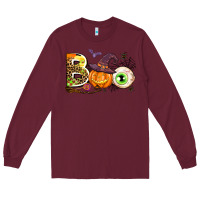 Burgundy boo Long Sleeve Tee - AdoDesignShop