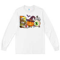 White boo Long Sleeve Tee - AdoDesignShop