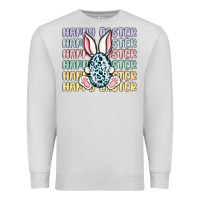 Dove Grey happy easter Premium Sweatshirt - MaliasSmallBusiness