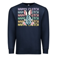 Navy happy easter Premium Sweatshirt - MaliasSmallBusiness