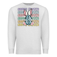 Oatmeal Heather happy easter Premium Sweatshirt - MaliasSmallBusiness