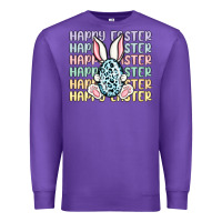 Purple happy easter Premium Sweatshirt - MaliasSmallBusiness
