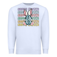 White happy easter Premium Sweatshirt - MaliasSmallBusiness