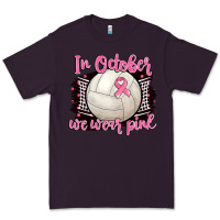 Plum in october we wear pink volleyball Premium Tee - BarkalooDesign
