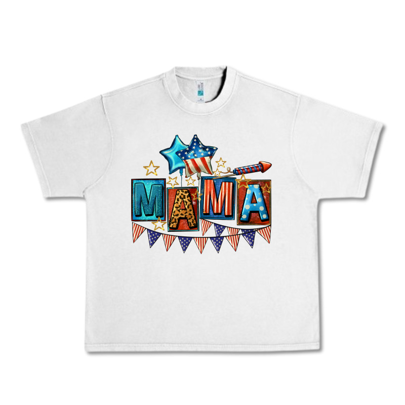 All American Mama 4th Of July Urban Heavy Tee by CowGirlArtShop | Teevron