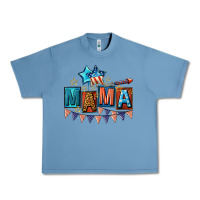 Pebble Blue All American Mama 4th of July Urban Heavy Tee - CowGirlArtShop