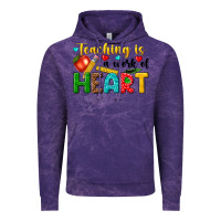 Cloud Purple teaching is a work of heart tbw Vintage Hoodie - texasbilliewilder