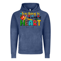 Vintage Denim teaching is a work of heart tbw Vintage Hoodie - texasbilliewilder