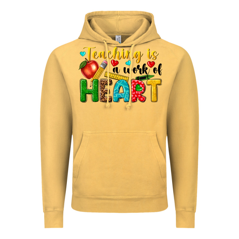 Teaching Is A Work Of Heart Tbw Vintage Hoodie by texasbilliewilder | Teevron