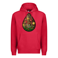 Cardinal christmas  teardrop Premium Hoodie - BundleAndBundleShop