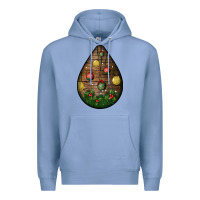 Colony Blue christmas  teardrop Premium Hoodie - BundleAndBundleShop