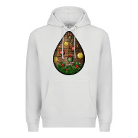 Dove Grey christmas  teardrop Premium Hoodie - BundleAndBundleShop