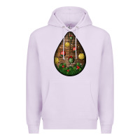 Lilac christmas  teardrop Premium Hoodie - BundleAndBundleShop