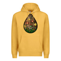 Mustard christmas  teardrop Premium Hoodie - BundleAndBundleShop