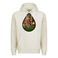 Oatmeal Heather christmas  teardrop Premium Hoodie - BundleAndBundleShop
