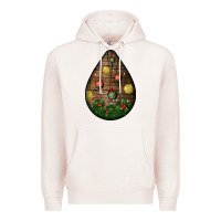Pale Pink christmas  teardrop Premium Hoodie - BundleAndBundleShop