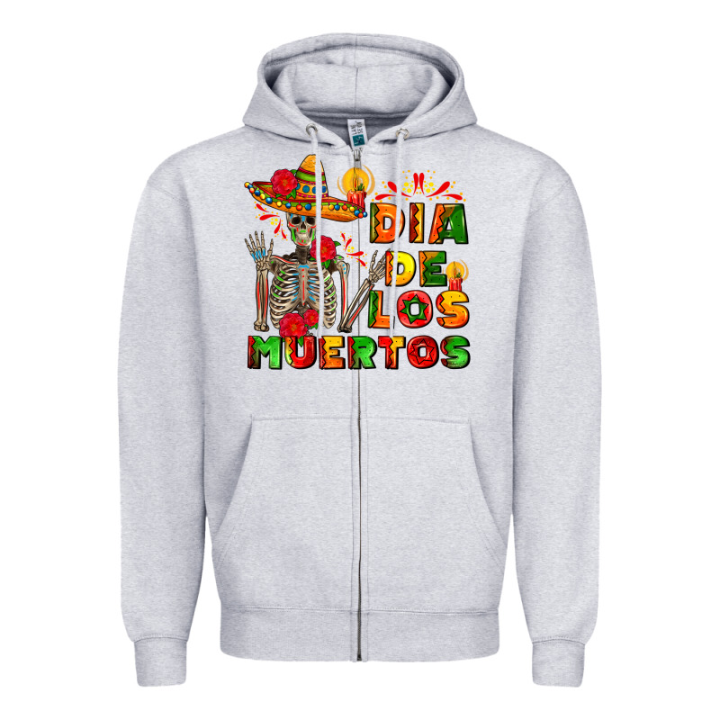 Dia De Los Muertos Zipper Hoodie by AdoDesignShop | Teevron