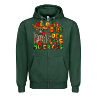 Sports Green dia de los muertos Zipper Hoodie - AdoDesignShop