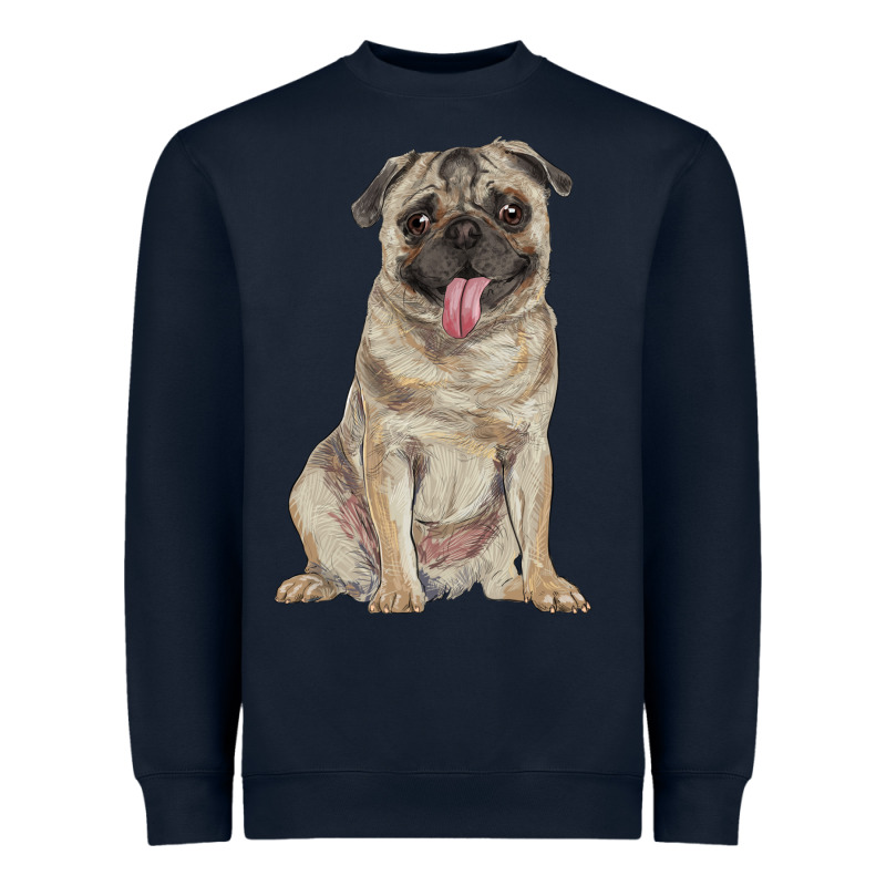 Pug Heavyweight Sweatshirt by RanaPortraitStore | Teevron