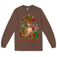 Chestnut Chihuahua feliz navidad Long Sleeve Tee - JahusDesignShop