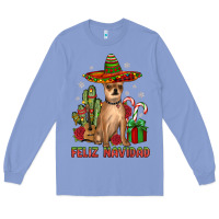 Colony Blue Chihuahua feliz navidad Long Sleeve Tee - JahusDesignShop