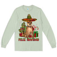Matcha Chihuahua feliz navidad Long Sleeve Tee - JahusDesignShop