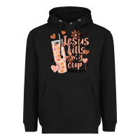 Black valentine jesus fills my cup Heavyweight Hoodie - MaliasSmallBusiness