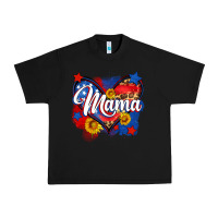 Black American mama heart Urban Heavy Tee - Neo Western