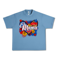 Pebble Blue American mama heart Urban Heavy Tee - Neo Western