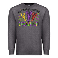 Charcoal Heather my favorite season is crawfish Premium Sweatshirt - MaliasSmallBusiness