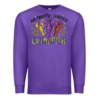 Purple my favorite season is crawfish Premium Sweatshirt - MaliasSmallBusiness