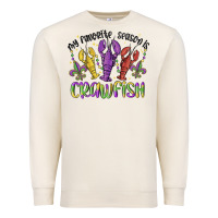 Sandshell my favorite season is crawfish Premium Sweatshirt - MaliasSmallBusiness