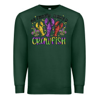 Sports Green my favorite season is crawfish Premium Sweatshirt - MaliasSmallBusiness