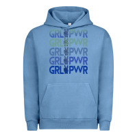 Pigment Pebble Blue Girl Power Peace Urban Hoodie - Bettercallsaul