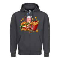 Smoke hamburger potatoes and coke Zipper Hoodie - AdoDesignShop