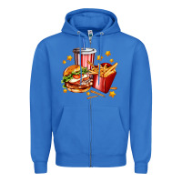 True Royal hamburger potatoes and coke Zipper Hoodie - AdoDesignShop