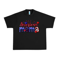 Black American Mama 4th of july Urban Heavy Tee - CowGirlArtShop