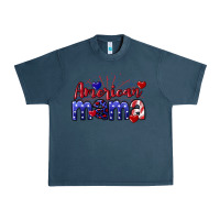Midnight Navy American Mama 4th of july Urban Heavy Tee - CowGirlArtShop