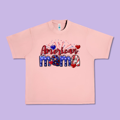 American Mama 4th Of July Urban Heavy Tee Designed By Cowgirlartshop