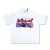 White American Mama 4th of july Urban Heavy Tee - CowGirlArtShop