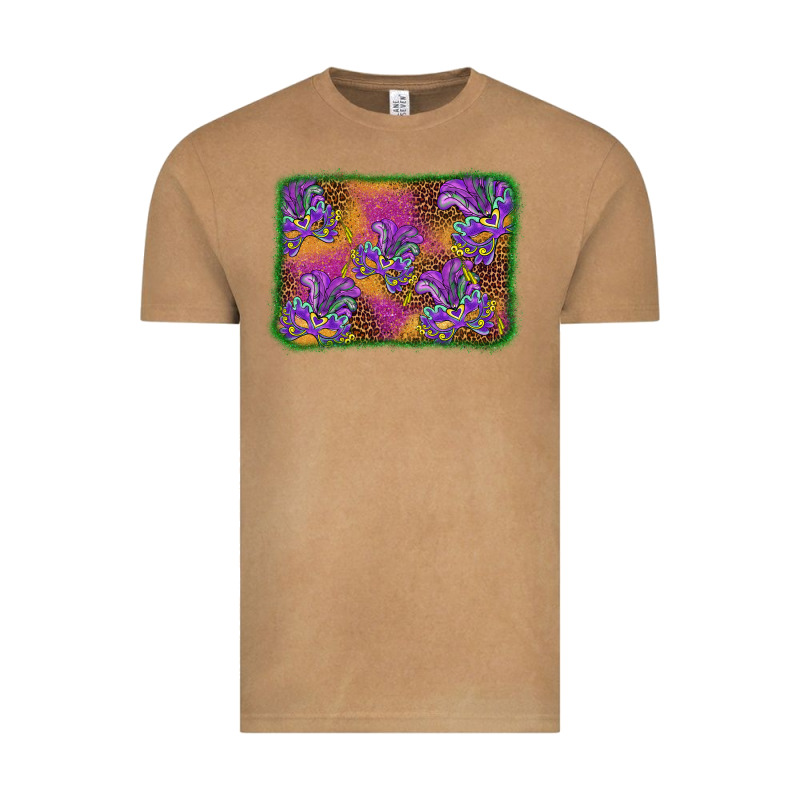 Mardi Gras Mask Background Vintage Tee by BarkalooDesign | Teevron
