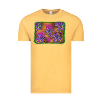 Vintage Mustard mardi gras mask background Vintage Tee - BarkalooDesign