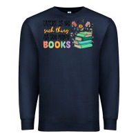 Navy there is no such thing as too many books Premium Sweatshirt - MaliasSmallBusiness