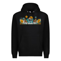 Black american football mom libbey glass Premium Hoodie - BundleAndBundleShop