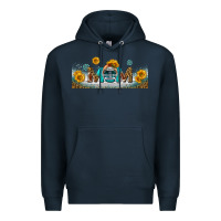 Navy american football mom libbey glass Premium Hoodie - BundleAndBundleShop