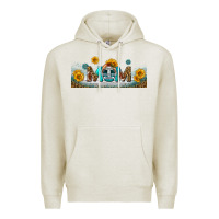 Oatmeal Heather american football mom libbey glass Premium Hoodie - BundleAndBundleShop